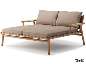 UZ - Sunbrella® and teak garden daybed _ YAAZ