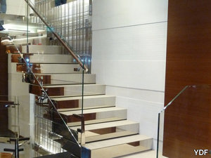 Stainless steel Open staircase - Stainless steel Open staircase _ YDF