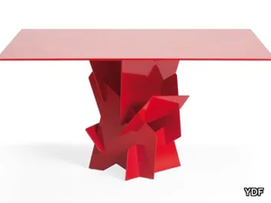 DIAMANTE - Square glass table _ YDF