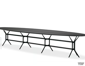 ARABESQUE - Oval metal table _ YDF