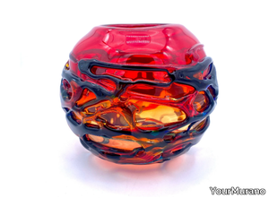 CHROMA RED - Handmade Murano glass vase _ YourMurano