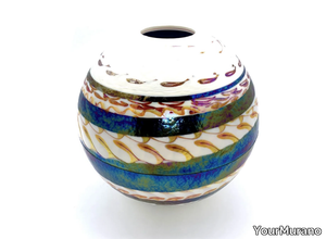 KENYA ROUND - Handmade Murano glass vase _ YourMurano