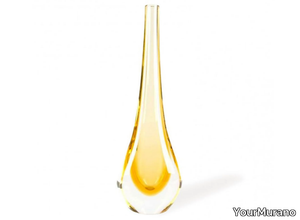 STILLA AMBER - Handmade Murano glass vase _ YourMurano