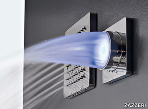 QQUADRO - Wall-mounted LED overhead shower _ ZAZZERI