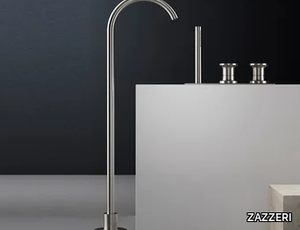 JK21 - Stainless steel bathtub set with hand shower _ ZAZZERI