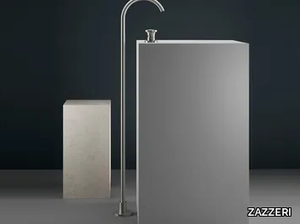 JK21 - Floor standing stainless steel washbasin tap _ ZAZZERI