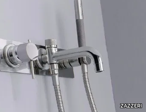 MODO - Wall-mounted bathtub mixer with hand shower _ ZAZZERI