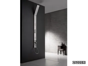 OBLIQUA - Wall-mounted thermostatic stainless steel shower panel _ ZAZZERI