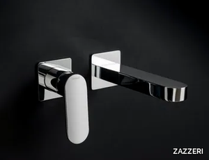 TREND X - Wall-mounted metal washbasin mixer _ ZAZZERI