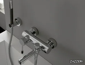 MODO - Wall-mounted bathtub mixer with hand shower _ ZAZZERI