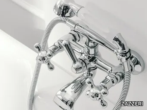 800 - 2 hole wall-mounted bathtub tap with hand shower _ ZAZZERI