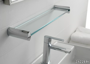 TANGO - Glass bathroom wall shelf _ ZAZZERI