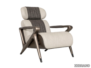 GIOIA - Fabric armchair with armrests _ ZEBRANO