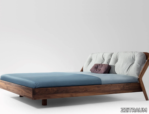 FRIDAY NIGHT - Wooden bed with upholstered headboard _ ZEITRAUM