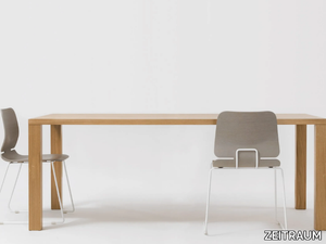 PJUR - Rectangular solid wood dining table _ ZEITRAUM