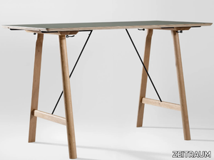 RAIL HIGH - Rectangular solid wood office desk _ ZEITRAUM