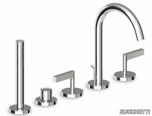 SIMPLY BEAUTIFUL ZSB5474 - 5 hole Recessed bathtub set with hand shower _ ZUCCHETTI