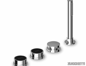 Savoir - 4 hole Recessed deck mounted bathtub tap with hand shower _ ZUCCHETTI