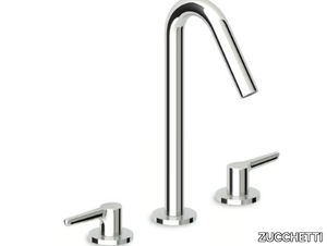 MEDAMEDA ZMM5507 - 3 hole countertop brass washbasin mixer with aerator _ ZUCCHETTI