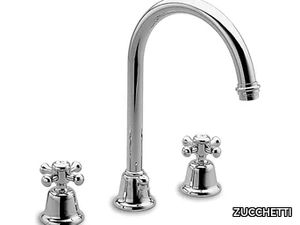 DELFI Z46253 - 3 hole countertop washbasin tap with pop up waste _ ZUCCHETTI