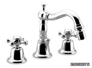 DELFI Z46368 - Countertop bidet tap with individual rosettes with aerator _ ZUCCHETTI