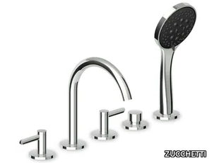 ISY22 ZIS3513 - Recessed deck mounted bathtub tap with hand shower _ ZUCCHETTI