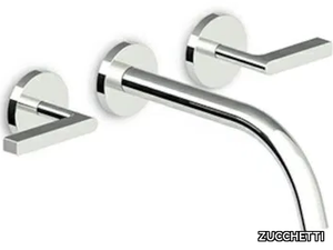 SIMPLY BEAUTIFUL ZSB5697 - 3 hole wall-mounted washbasin tap with aerator _ ZUCCHETTI