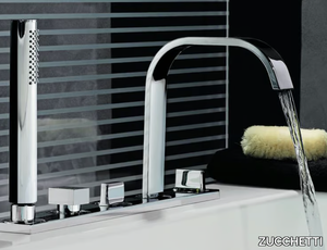 AGUABLU ZA5469 - 5 hole bathtub set with hand shower _ ZUCCHETTI