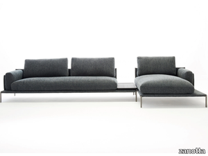 NOAH - Sectional fabric sofa with chaise longue _ Zanotta