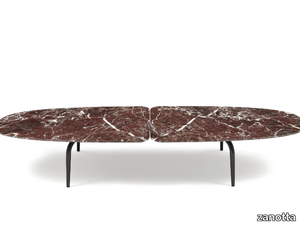 GRAPHIUM - Low marble coffee table _ Zanotta