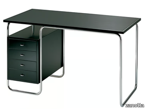 COMACINA - Stainless steel office desk with drawers _ Zanotta