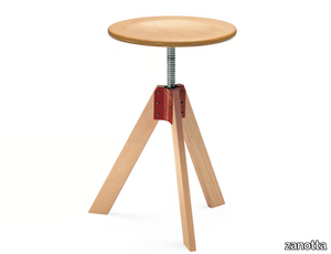 GIOTTO - Swivel stool height-adjustable _ Zanotta