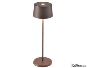 OLIVIA - LED aluminium table lamp with USB charging _ Zafferano