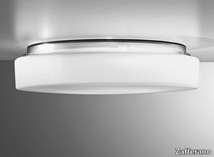 DRUM - Opal glass wall lamp / ceiling lamp _ Zafferano