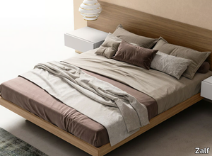 FLOAT - Double bed with integrated nightstands _ Zalf