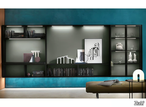 FREESPACE SM2212 - Wall-mounted storage wall with secretary desk _ Zalf