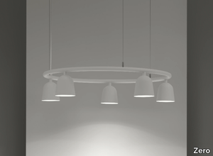 CONVEX CIRCLE - LED aluminium pendant lamp _ Zero