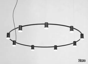 COMPOSE RAILS ROUND - LED die cast aluminium pendant lamp _ Zero