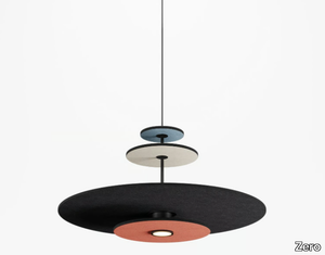 SLIZES - LED acoustic polyester pendant lamp _ Zero