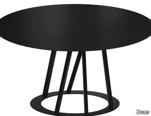 BIG IRONY - Round painted metal table _ Zeus