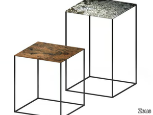 SLIM IRONY ART - Square high side table _ Zeus