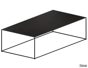 SLIM IRONY - Low rectangular plate coffee table _ Zeus