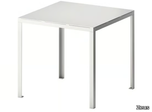 TAVOLO OUTDOOR - Square painted metal garden table _ Zeus