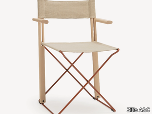 BACCHETTE - Folding fabric chair with armrests _ Zilio A&C