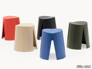 AX - Stackable ash stool _ Zilio A&C