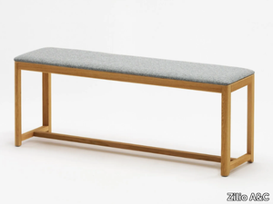 SELERI - Upholstered beech bench _ Zilio A&C