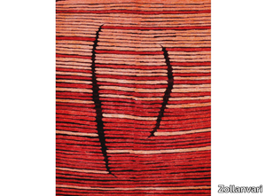 STALAGMITE IN RED 2 - Rectangular wool rug _ Zollanvari