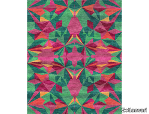 MIRROR CEILING GEOMETRY 1 - Rectangular wool rug _ Zollanvari