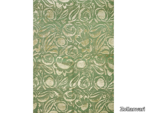 CELADON IN PISTACHIO GREEN & CREAM - Rectangular patterned wool rug _ Zollanvari