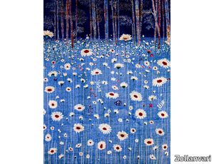 FLOWER MEDOW 3 - Rectangular fabric rug with floral pattern _ Zollanvari